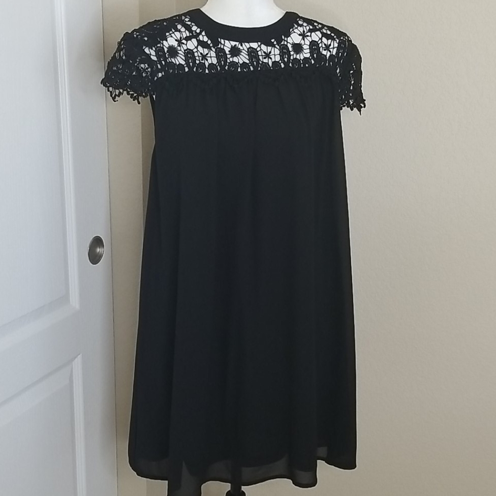 She + Sky black sheath dress  size Medium